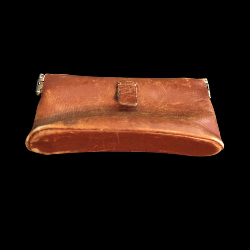 Au Départ from Paris vintage small wallet, coin purse leather,minimalist